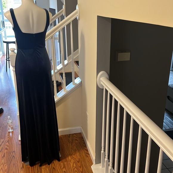 Jenny Yoo Collection A-Line Square sleeveless velvet bridesmaid Dress size 6 New - Picture 6 of 15